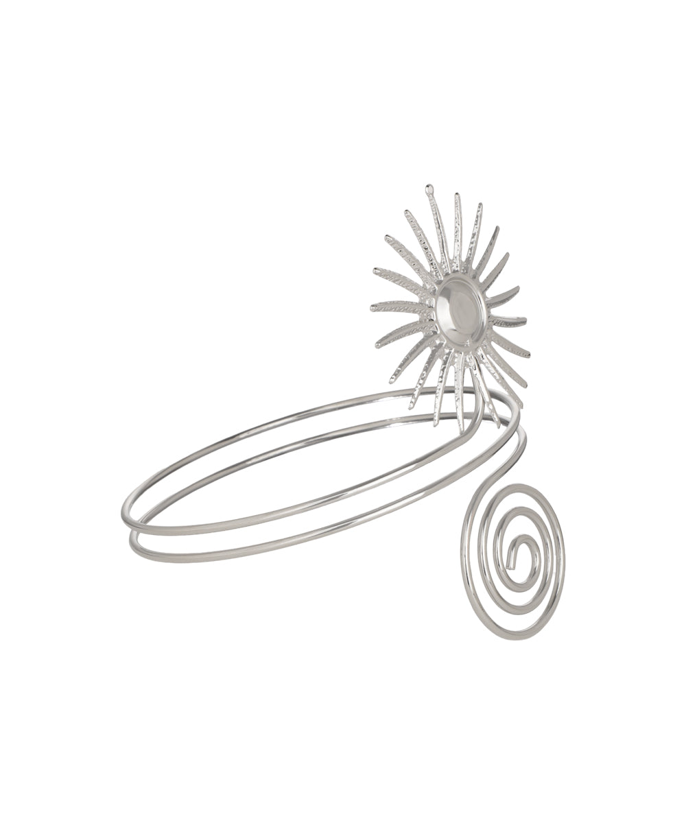 Sun Motif Spiral Arm Cuff | Stylika