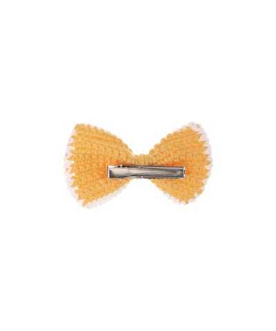 Soft Knit Bow Crochet Hair Clip | Stylika