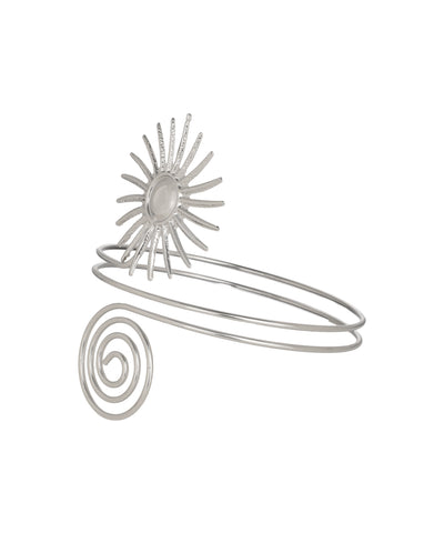 Sun Motif Spiral Arm Cuff | Stylika