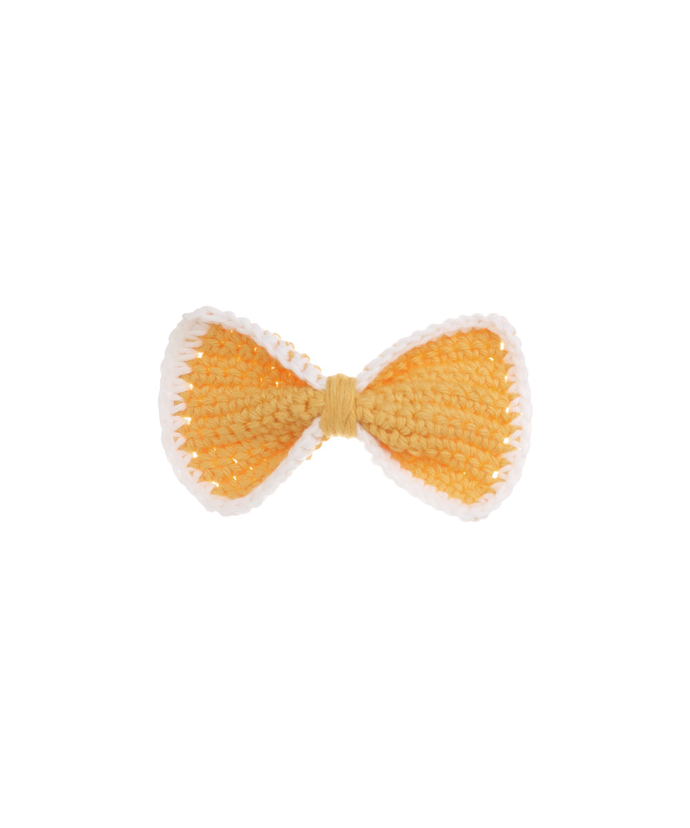Soft Knit Bow Crochet Hair Clip | Stylika