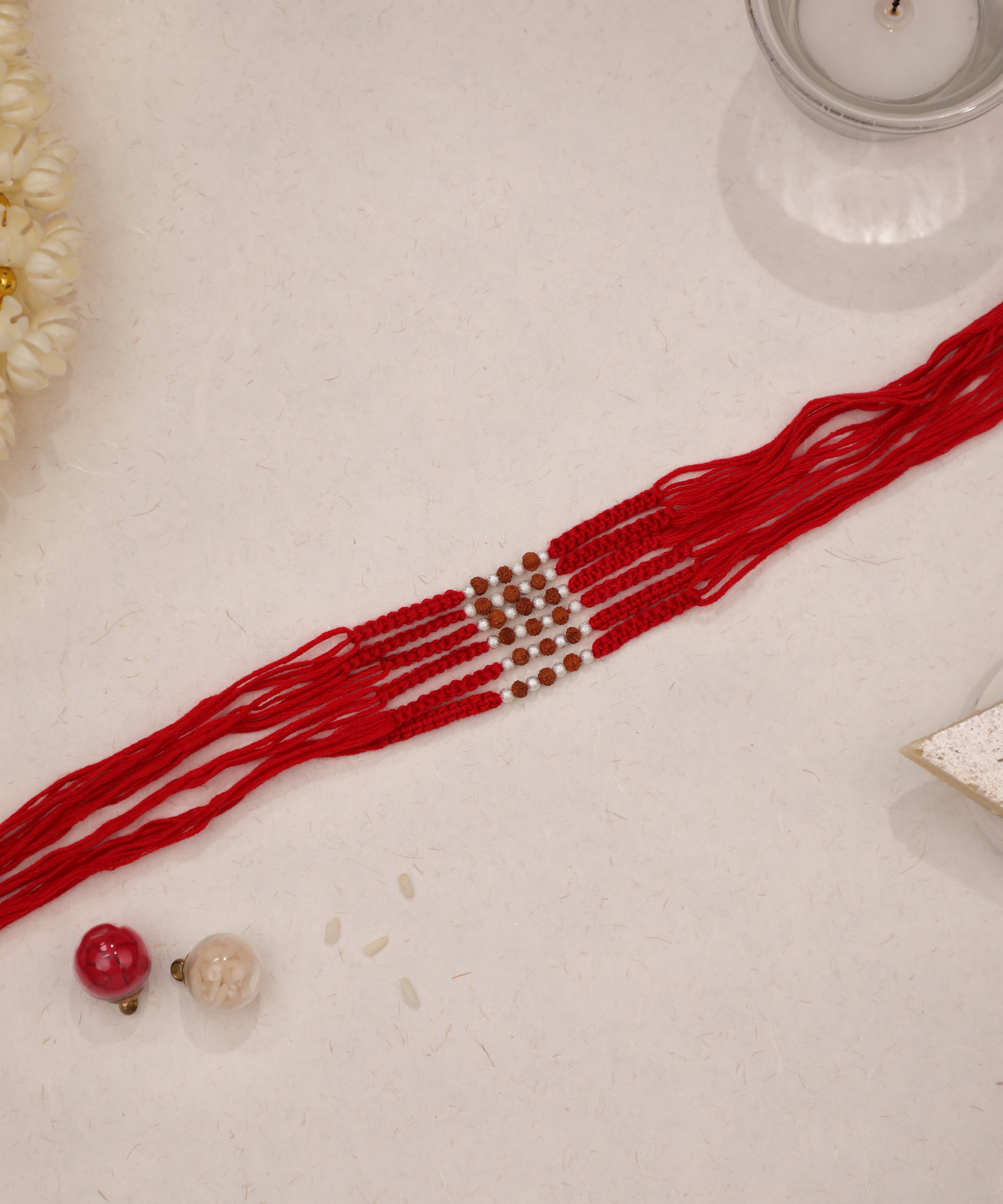 Multi-Strand Beaded Thread Rakhi | Stylika