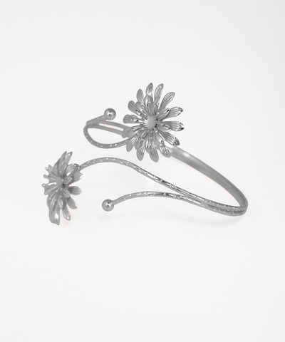 Intricate Floral Design Statement Arm Cuff | Stylika