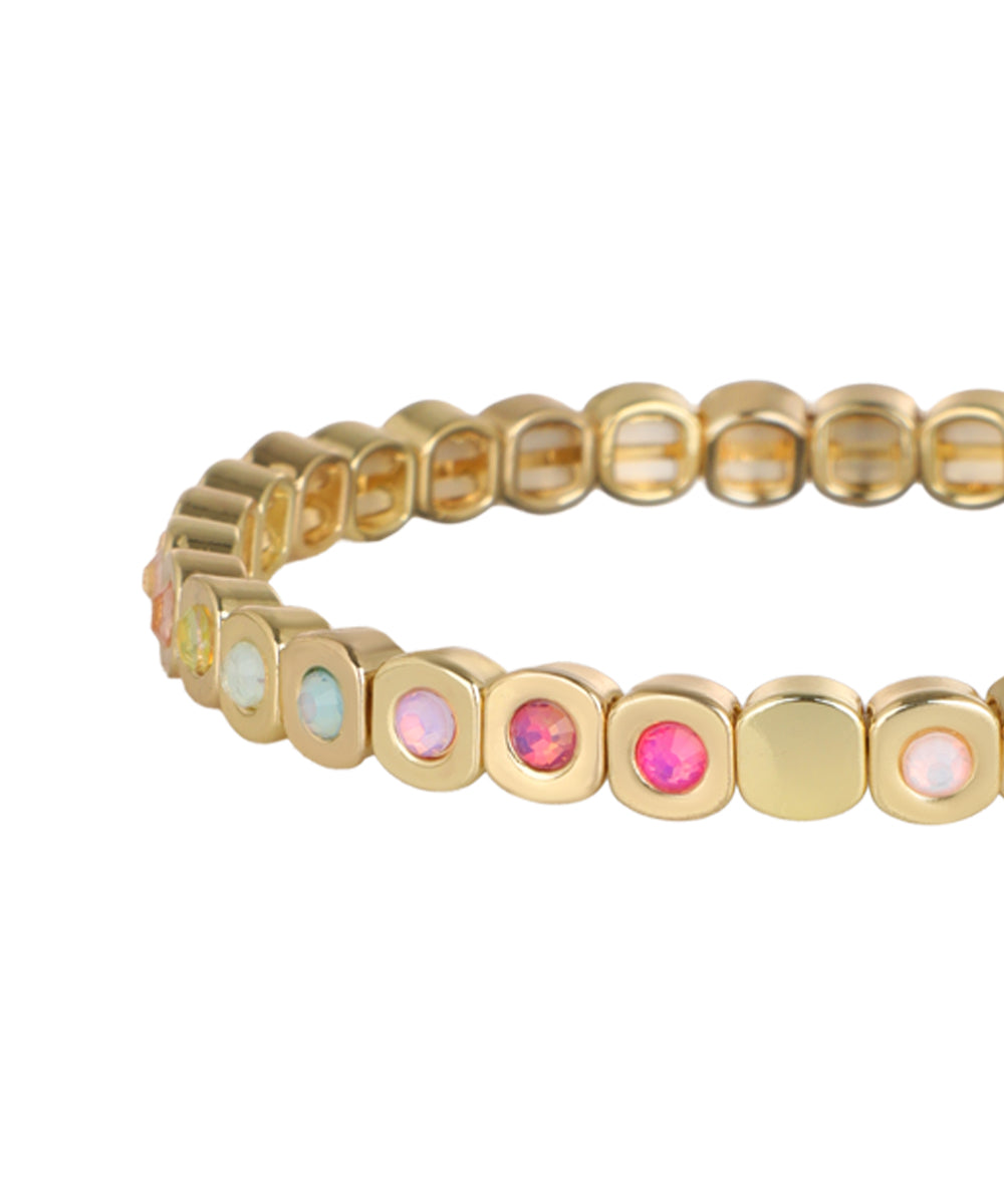 Vibrant stretch bracelet for relaxed and festive styling