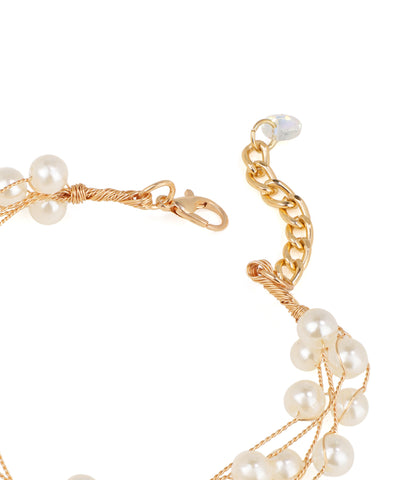 Floating Pearl Multi-Strand Bracelet | Stylika