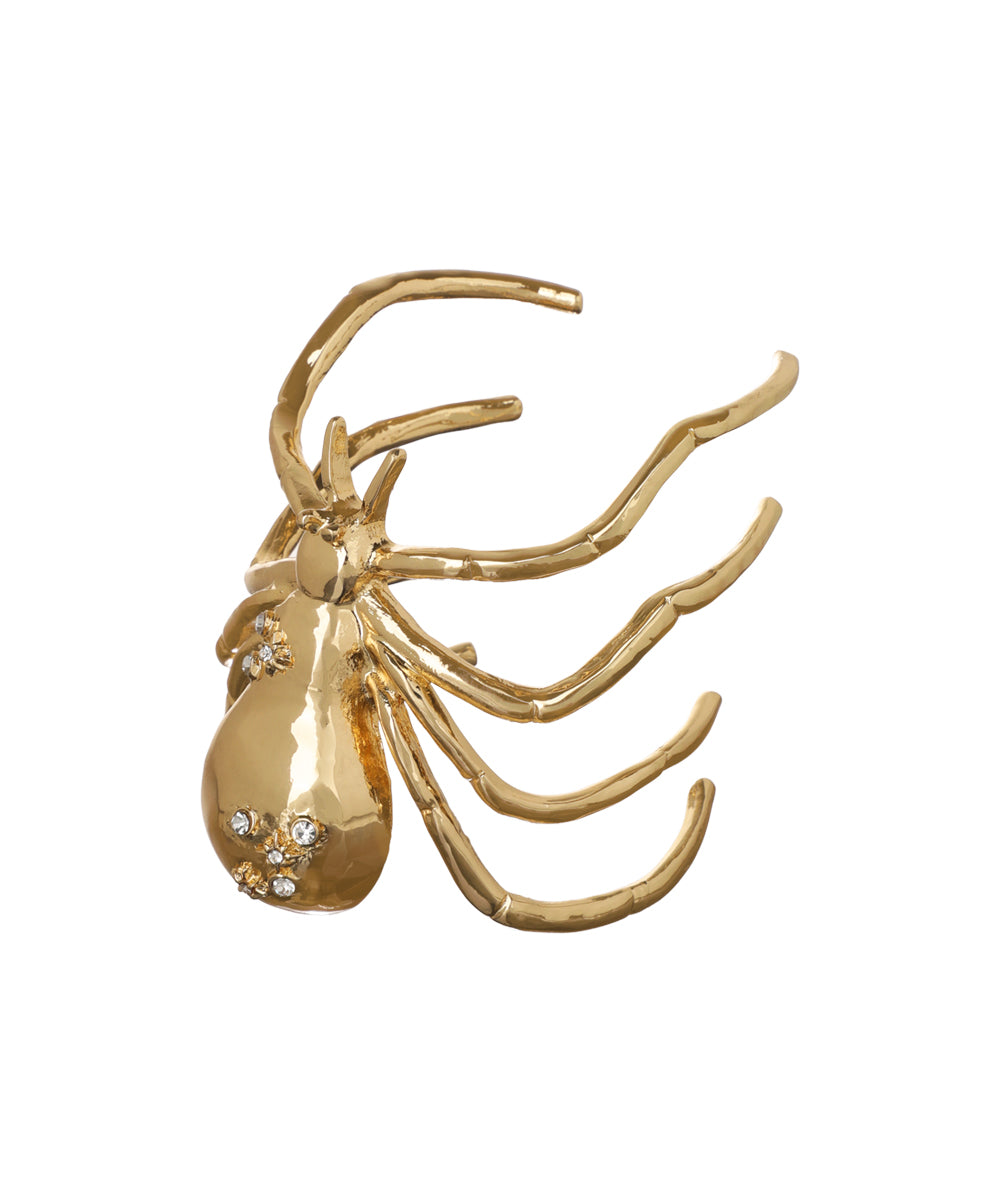 Crystal Spider Statement Cuff Bangle Bracelet | Stylika