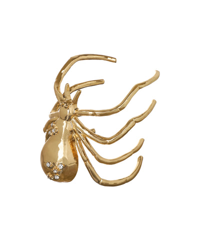 Crystal Spider Statement Cuff Bangle Bracelet | Stylika