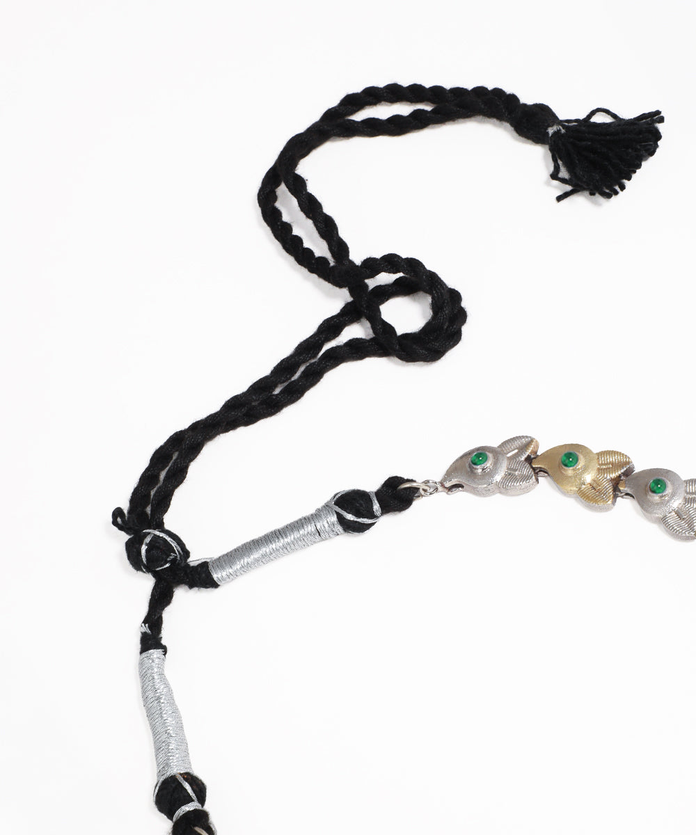 Intricate Peacock Multicolor Oxidised Necklace Set | Stylika