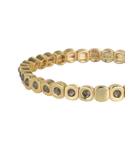 Bracelet with a repeating row of glass crystal details