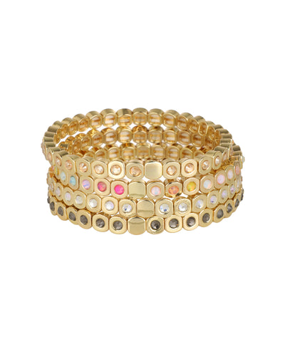 Stretch bracelet for easy stacking with everyday styles