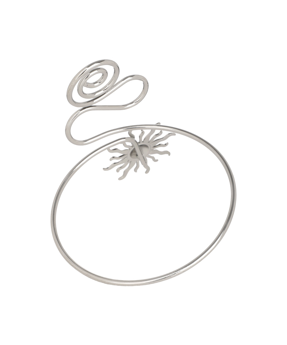 Spiral Sun Motif Arm Cuff | Stylika