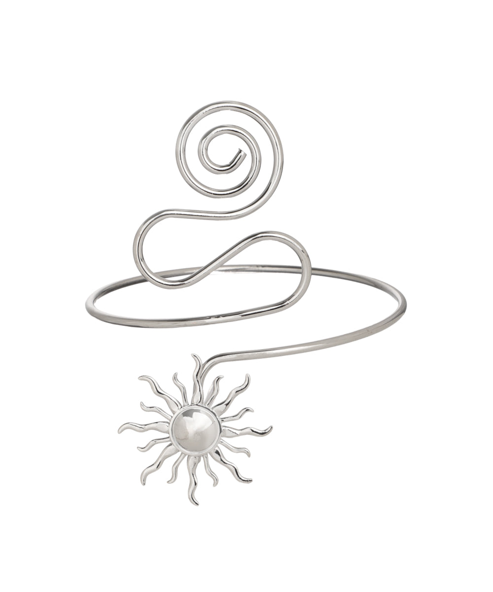 Spiral Sun Motif Arm Cuff | Stylika