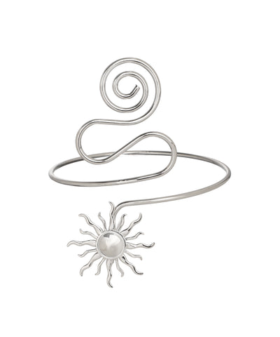 Spiral Sun Motif Arm Cuff | Stylika