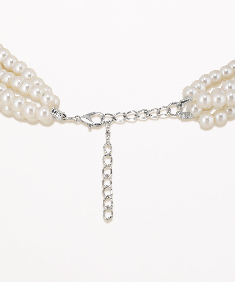 Elegant Four Strand Beaded Necklace for Women | Stylika