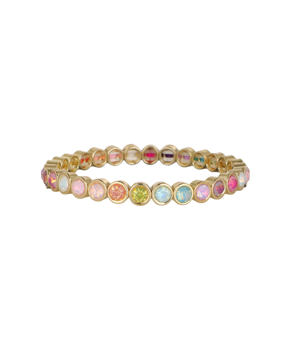 Bangle detailed with an array of glass crystal stones