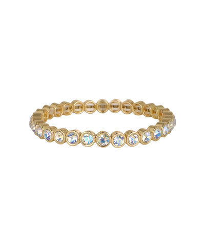Bangle featuring a continuous bezel set crystal motif