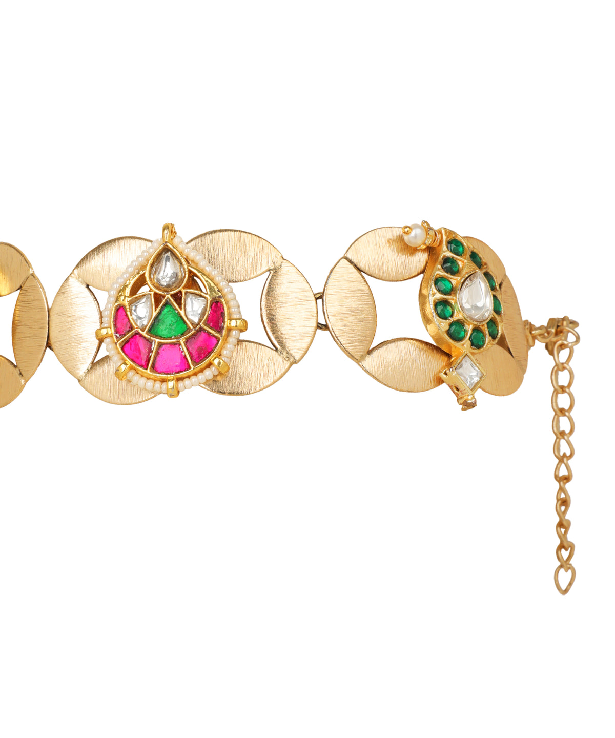 Chandrika Kundan Link Choker Necklace | Stylika