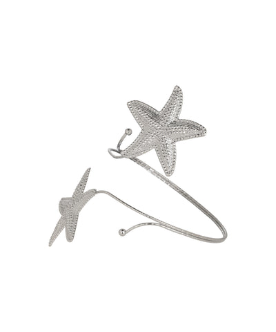 Dotted Starfish Motif Open Arm Cuff | Stylika