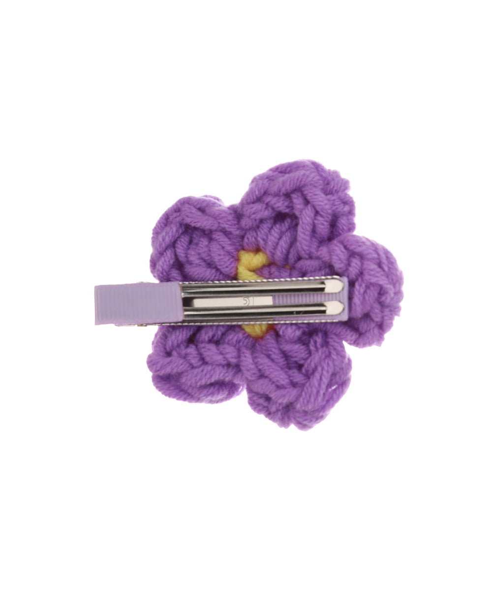 Chunky Floral Crochet Hair Clip | Stylika