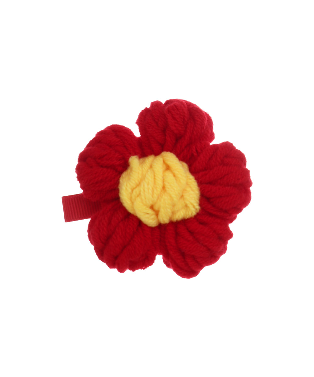 Chunky Floral Crochet Hair Clip | Stylika