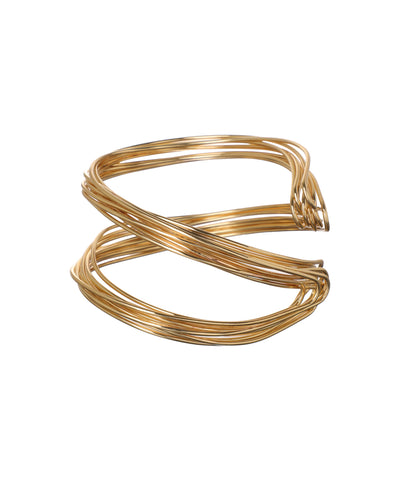 Abstract Wire Wrap Cuff Bangle Bracelet | Stylika