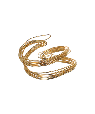 Abstract Wire Wrap Cuff Bangle Bracelet | Stylika