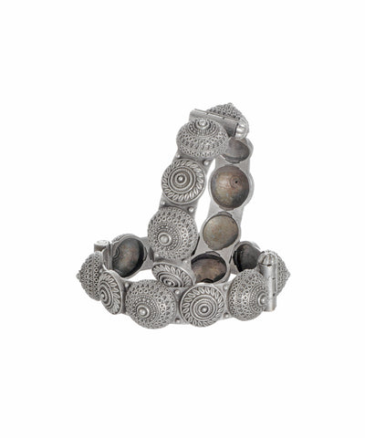Intricate Pattern Statement Oxidised Bangles | Stylika