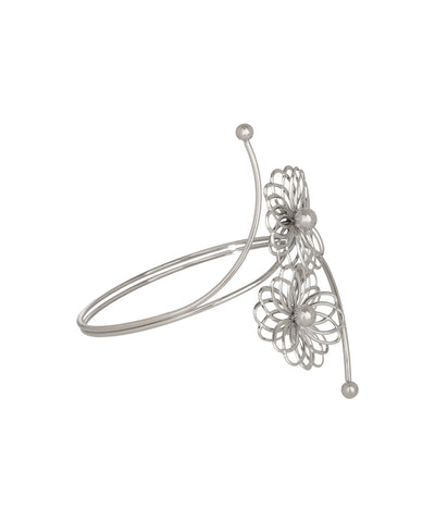 Geometric Floral Motif Arm Cuff | Stylika