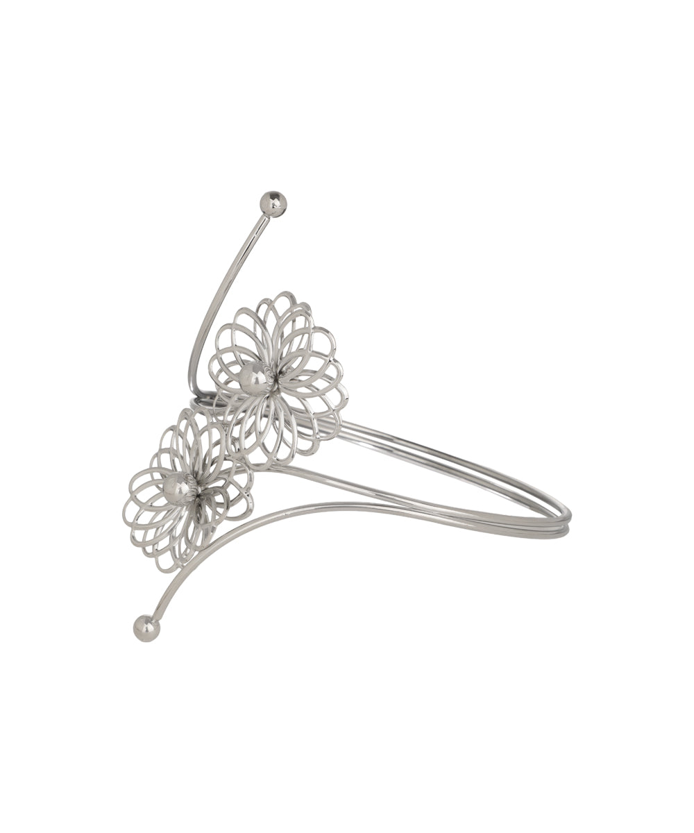 Geometric Floral Motif Arm Cuff | Stylika