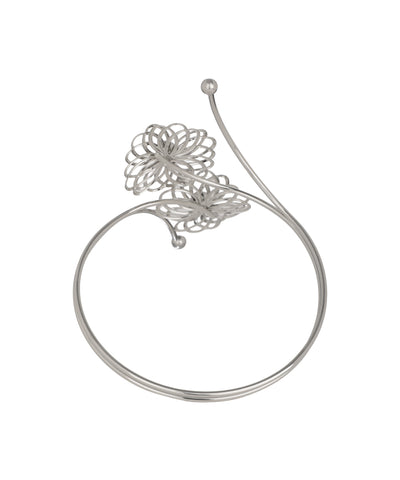 Geometric Floral Motif Arm Cuff | Stylika