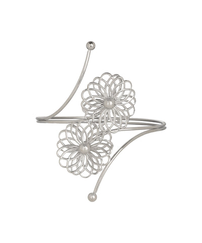 Geometric Floral Motif Arm Cuff | Stylika