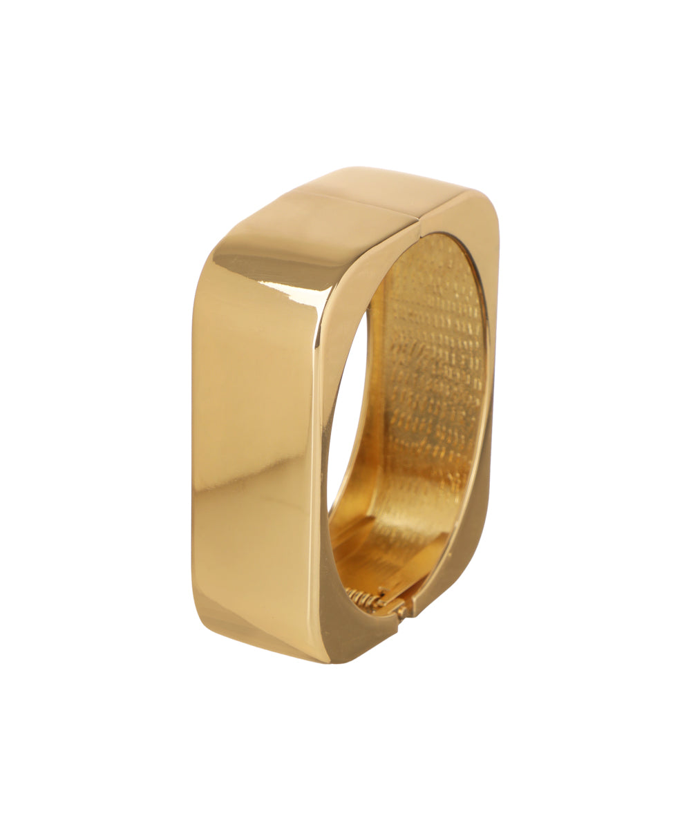 Minimal Wide Cuff Bangle Bracelet | Stylika
