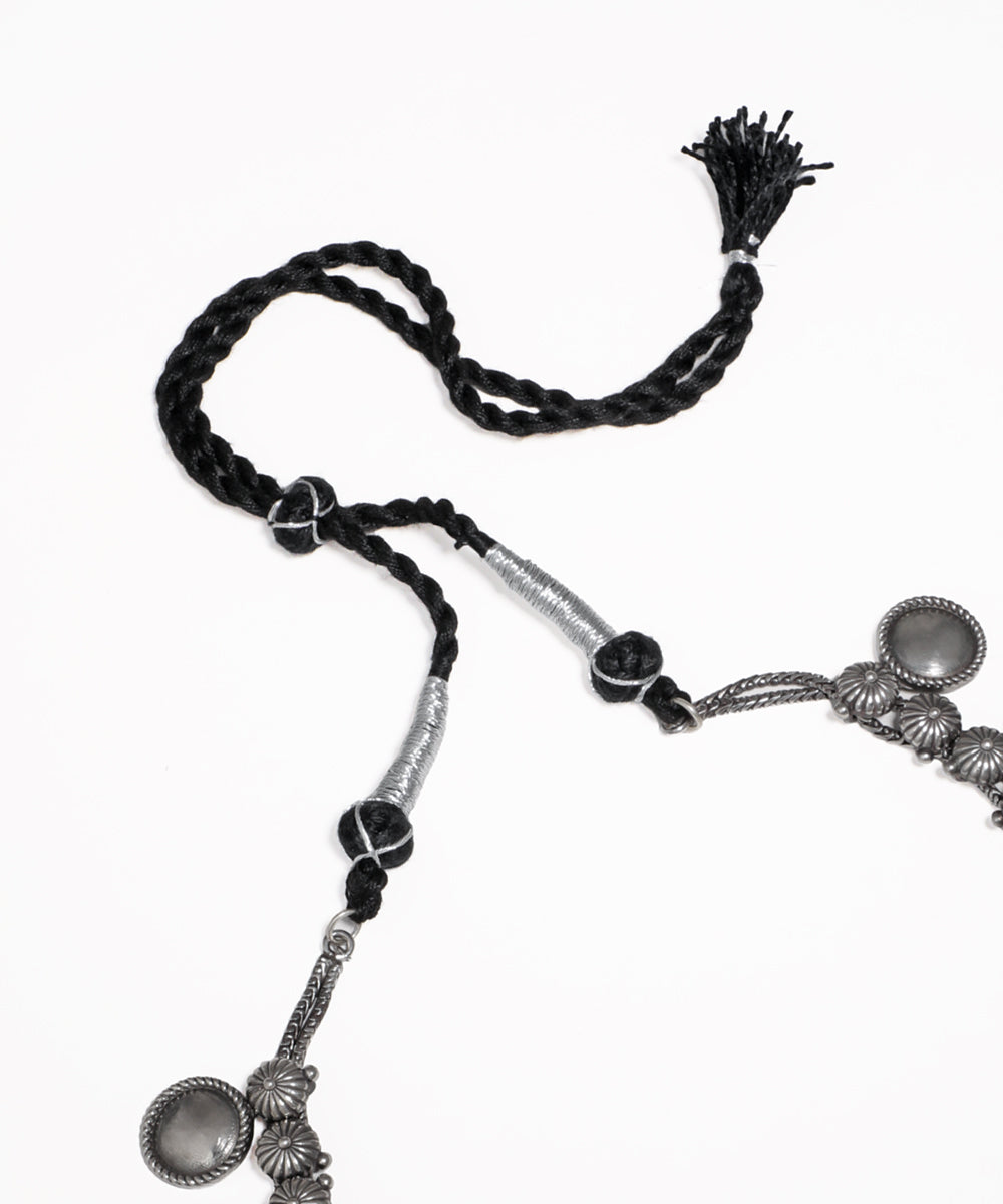 Bohemian Disc Oxidised Necklace with Earrings | Stylika