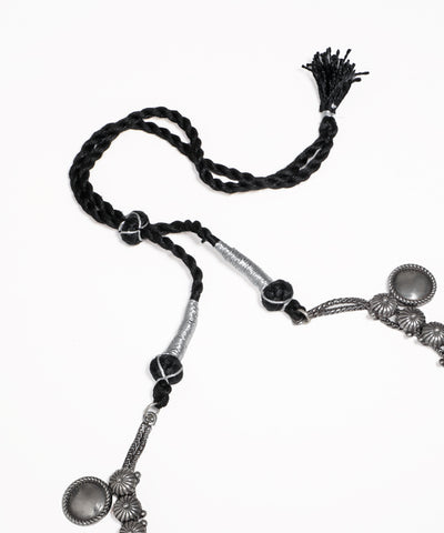 Bohemian Disc Oxidised Necklace with Earrings | Stylika