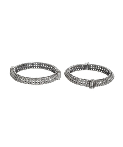 Etched Pattern Oxidised Bangles | Stylika