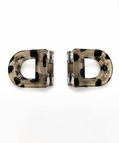 Charcoal D-shaped Magnetic Hair Clip | Stylika