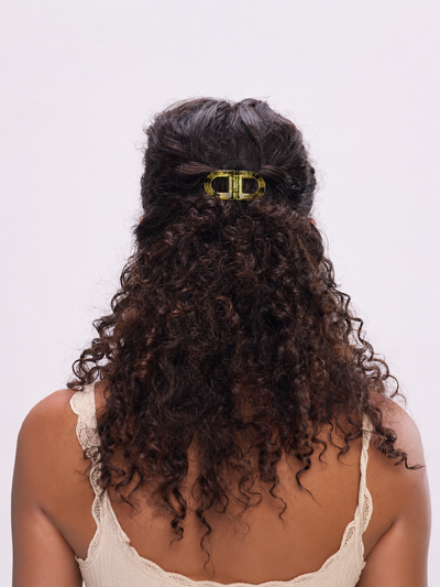 Olive D-shaped Magnetic Hair Clip | Stylika