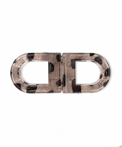 Smokey D-shaped Magnetic Hair Clip | Stylika
