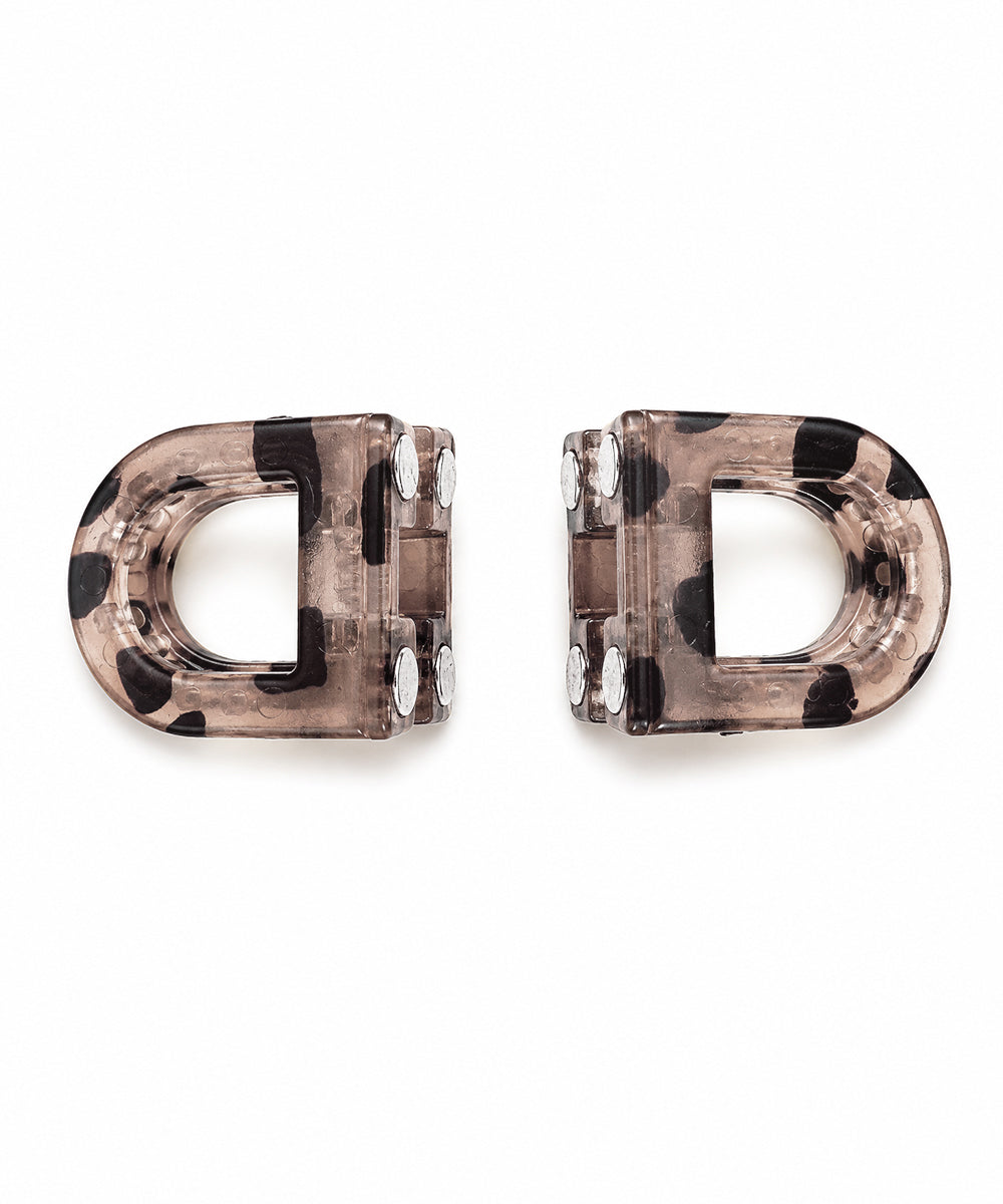 Smokey D-shaped Magnetic Hair Clip | Stylika