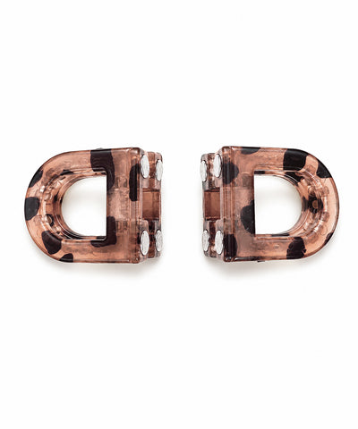 Dusty Rose D-shaped Magnetic Hair Clip | Stylika
