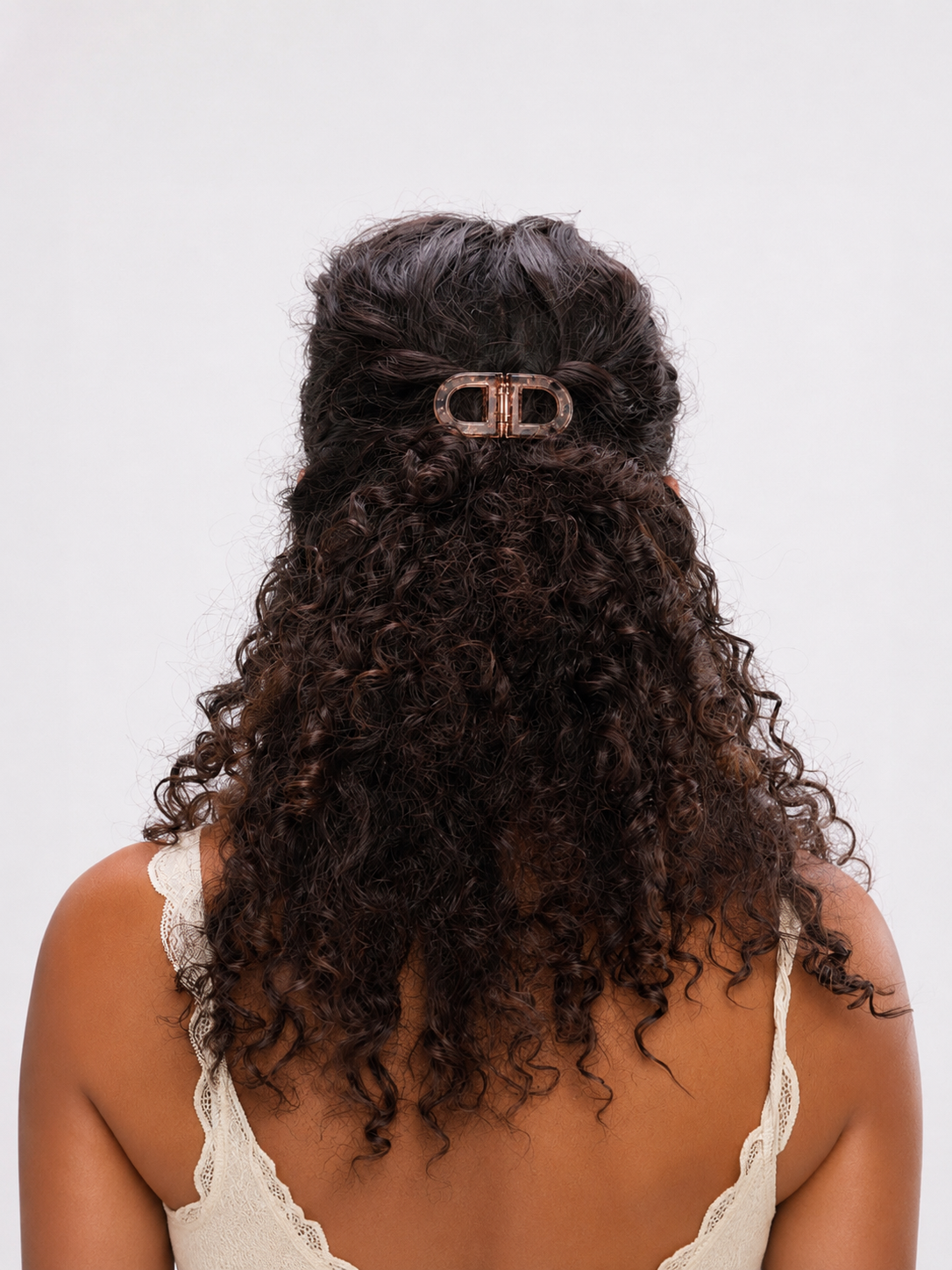 Smokey D-shaped Magnetic Hair Clip | Stylika