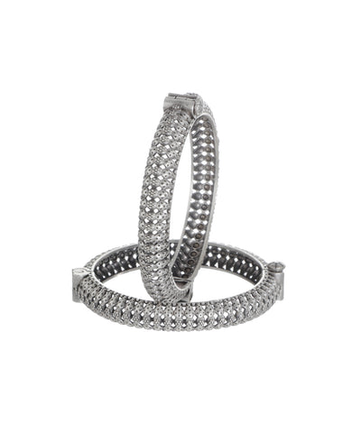 Etched Pattern Oxidised Bangles | Stylika