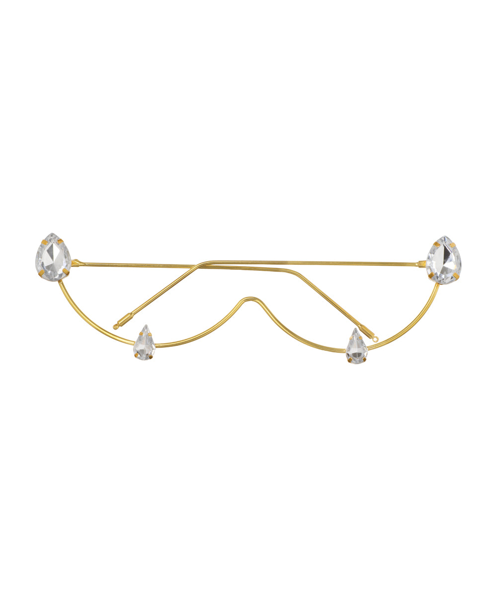 Wavy Teardrop Accent Foldable Facelet | Stylika
