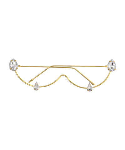 Wavy Teardrop Accent Foldable Facelet | Stylika