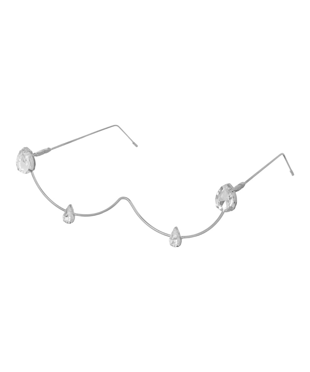 Wavy Teardrop Accent Foldable Facelet | Stylika