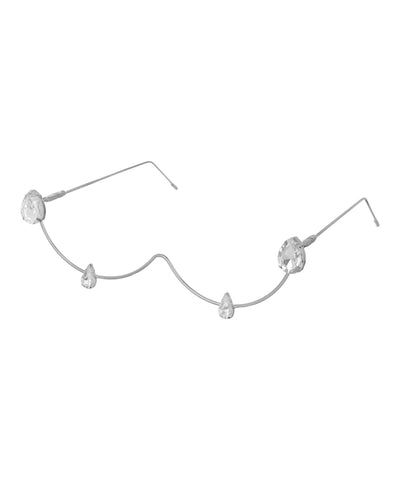 Wavy Teardrop Accent Foldable Facelet | Stylika