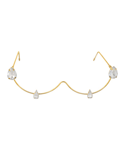 Wavy Teardrop Accent Foldable Facelet | Stylika