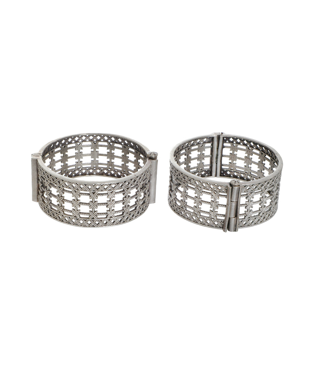 Intricate Cutwork Oxidised Bangles | Stylika
