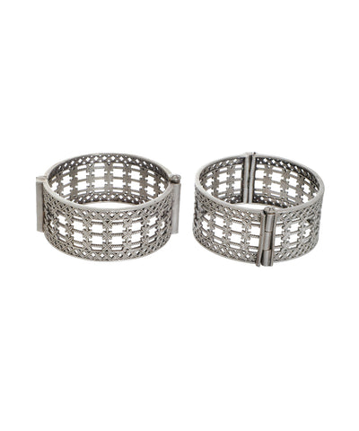 Intricate Cutwork Oxidised Bangles | Stylika