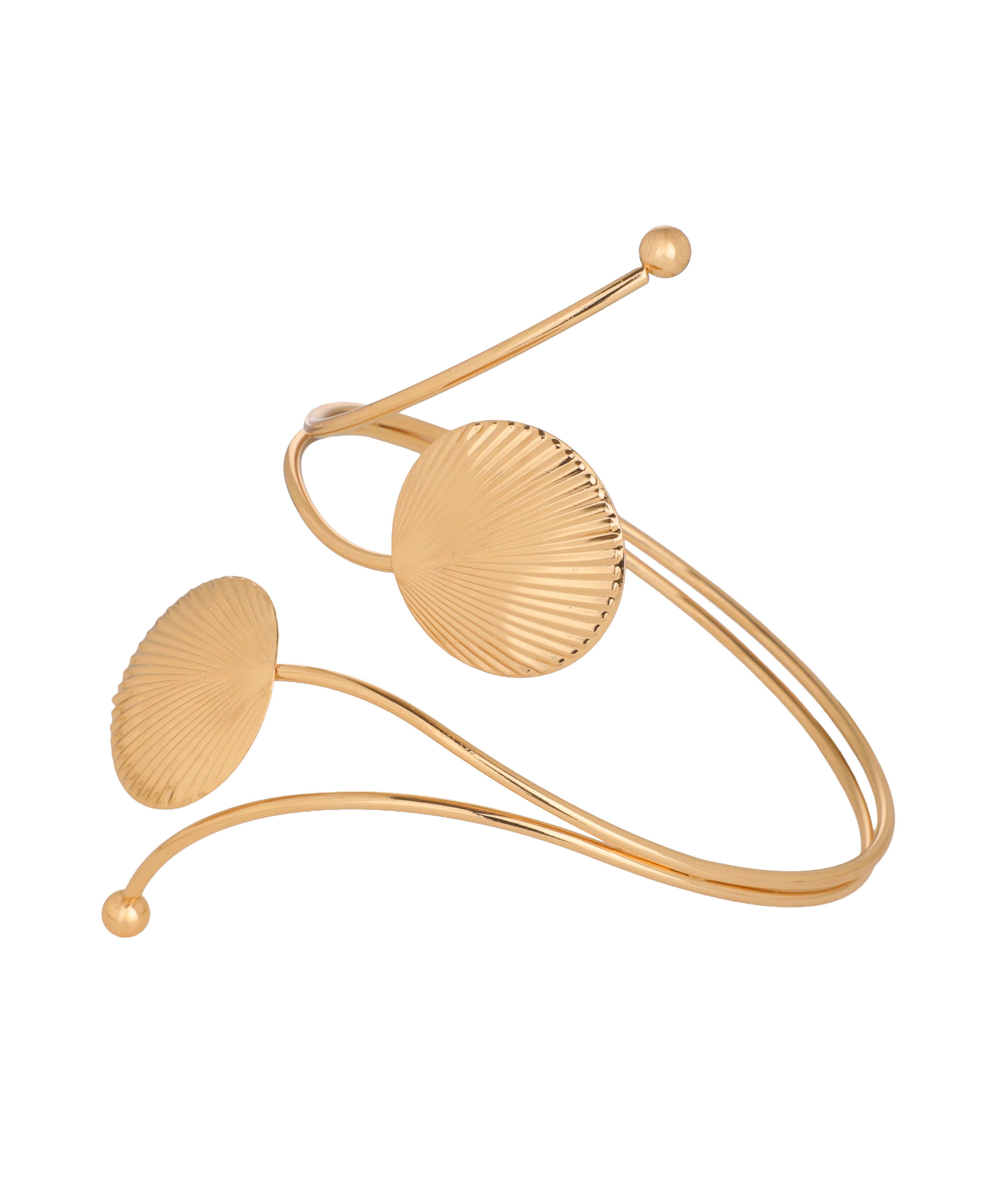 Abstract Shell Motif Arm Cuff | Stylika