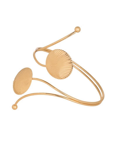 Abstract Shell Motif Arm Cuff | Stylika